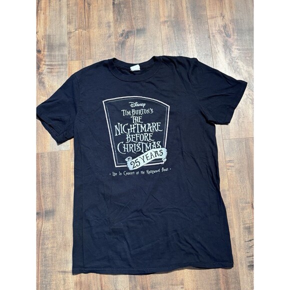 Gildan Other - Tim Burton’s Nightmare Before Christmas 25 Year Hollywood Bowl T-Shirt Medium